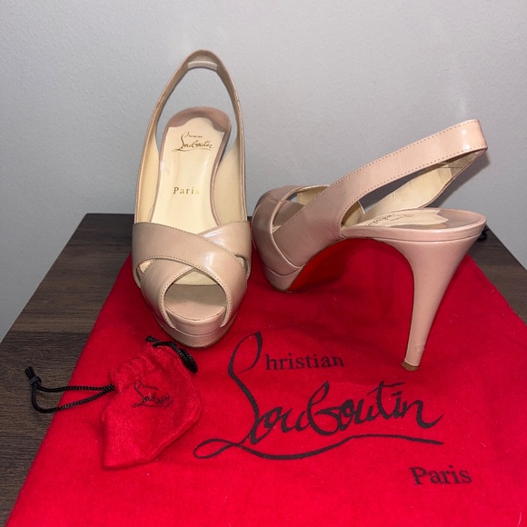 Tan LouBoutin Heels - Picture 1 of 15